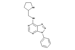 (3-phenyltriazolo[4,5-d]pyrimidin-7-yl)-(pyrrolidin-2-ylmethyl)amine