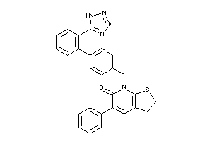 Image of 5-phenyl-7-[4-[2-(1H-tetrazol-5-yl)phenyl]benzyl]-2,3-dihydrothieno[2,3-b]pyridin-6-one