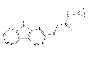 N-cyclopropyl-2-(5H-[1,2,4]triazino[5,6-b]indol-3-ylthio)acetamide