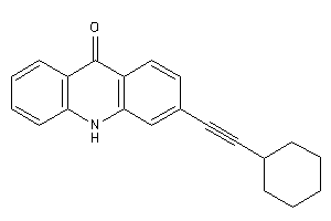 Image of 3-(2-cyclohexylethynyl)-10H-acridin-9-one