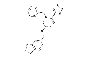 N-benzyl-N-[2-keto-2-(piperonylamino)ethyl]thiadiazole-4-carboxamide