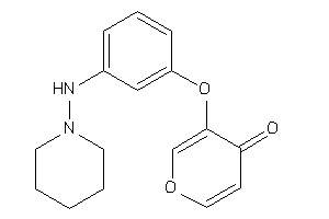 3-[3-(piperidinoamino)phenoxy]pyran-4-one