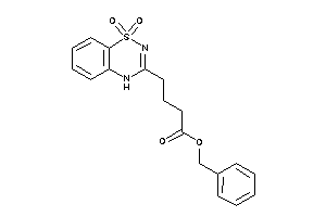 4-(1,1-diketo-4H-benzo[e][1,2,4]thiadiazin-3-yl)butyric Acid Benzyl Ester