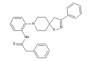 2-phenyl-N-[2-(3-phenyl-1-oxa-2,8-diazaspiro[4.5]dec-2-en-8-yl)phenyl]acetamide