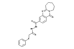 Image of 12-keto-N'-(2-phenoxyacetyl)-7,8,9,10-tetrahydro-6H-azepino[2,1-b]quinazoline-3-carbohydrazide