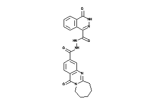 Image of 12-keto-N'-(4-keto-3H-phthalazine-1-carbonyl)-7,8,9,10-tetrahydro-6H-azepino[2,1-b]quinazoline-3-carbohydrazide