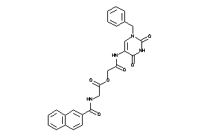 2-(2-naphthoylamino)acetic Acid [2-[(1-benzyl-2,4-diketo-pyrimidin-5-yl)amino]-2-keto-ethyl] Ester