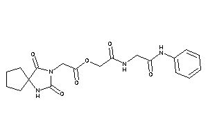 2-(2,4-diketo-1,3-diazaspiro[4.4]nonan-3-yl)acetic Acid [2-[(2-anilino-2-keto-ethyl)amino]-2-keto-ethyl] Ester