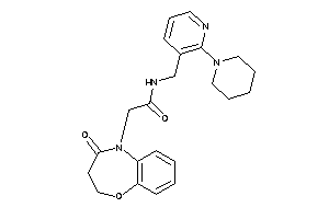 Image of 2-(4-keto-2,3-dihydro-1,5-benzoxazepin-5-yl)-N-[(2-piperidino-3-pyridyl)methyl]acetamide