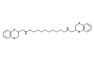 Image of 2,3-dihydro-1,4-benzodioxin-3-ylmethyl-[10-(2,3-dihydro-1,4-benzodioxin-3-ylmethylamino)decyl]amine