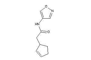 2-cyclopent-2-en-1-yl-N-isoxazol-4-yl-acetamide