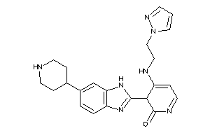 3-[6-(4-piperidyl)-1H-benzimidazol-2-yl]-4-(2-pyrazol-1-ylethylamino)-3H-pyridin-2-one