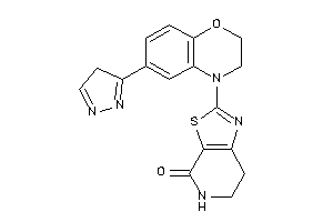 Image of 2-[6-(4H-pyrazol-3-yl)-2,3-dihydro-1,4-benzoxazin-4-yl]-6,7-dihydro-5H-thiazolo[5,4-c]pyridin-4-one