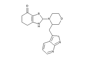 Image of 2-[3-(2H-pyrrolo[2,3-b]pyridin-3-ylmethyl)morpholino]-3,4,5,6-tetrahydro-2H-1,3-benzothiazol-7-one
