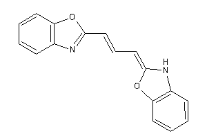Image of 2-[3-(3H-1,3-benzoxazol-2-ylidene)prop-1-enyl]-1,3-benzoxazole
