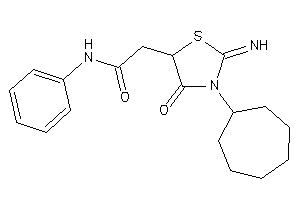 2-(3-cycloheptyl-2-imino-4-keto-thiazolidin-5-yl)-N-phenyl-acetamide