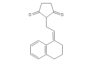 Image of 2-(2-tetralin-1-ylideneethyl)cyclopentane-1,3-quinone