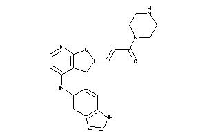 Image of 3-[4-(1H-indol-5-ylamino)-2,3-dihydrothieno[2,3-b]pyridin-2-yl]-1-piperazino-prop-2-en-1-one