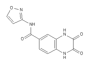 Image of N-isoxazol-3-yl-2,3-diketo-1,4-dihydroquinoxaline-6-carboxamide
