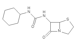 1-cyclohexyl-3-(7-keto-4-thia-1-azabicyclo[3.2.0]heptan-6-yl)urea