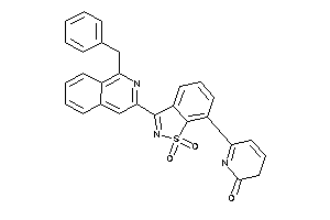 6-[3-(1-benzyl-3-isoquinolyl)-1,1-diketo-1,2-benzothiazol-7-yl]-3H-pyridin-2-one