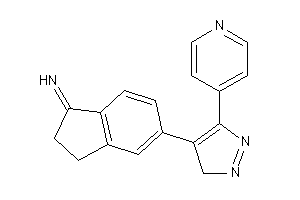 Image of [5-[5-(4-pyridyl)-3H-pyrazol-4-yl]indan-1-ylidene]amine