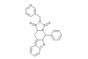 10-phenyl-2-(3-pyridylmethyl)-3a,4,9a,10-tetrahydroimidazo[1,5-b]$b-carboline-1,3-quinone