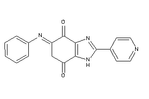 Image of 5-phenylimino-2-(4-pyridyl)-1H-benzimidazole-4,7-quinone