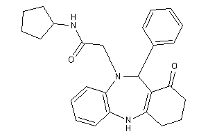 N-cyclopentyl-2-(7-keto-6-phenyl-8,9,10,11-tetrahydro-6H-benzo[c][1,5]benzodiazepin-5-yl)acetamide