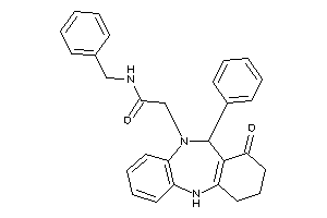 Image of N-benzyl-2-(7-keto-6-phenyl-8,9,10,11-tetrahydro-6H-benzo[c][1,5]benzodiazepin-5-yl)acetamide