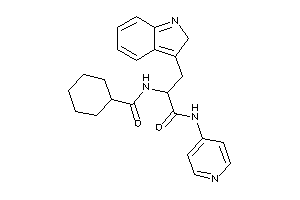 Image of N-[1-(2H-indol-3-ylmethyl)-2-keto-2-(4-pyridylamino)ethyl]cyclohexanecarboxamide