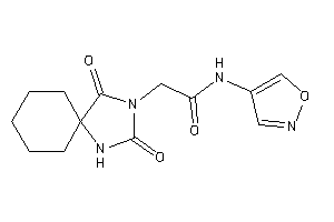 2-(2,4-diketo-1,3-diazaspiro[4.5]decan-3-yl)-N-isoxazol-4-yl-acetamide