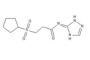 Image of 3-cyclopentylsulfonyl-N-(1,4-dihydro-1,2,4-triazol-5-ylidene)propionamide