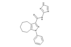 Image of 1-phenyl-N-(1H-1,2,4-triazol-3-yl)-5,6,7,8-tetrahydro-4H-cyclohepta[c]pyrazole-3-carboxamide
