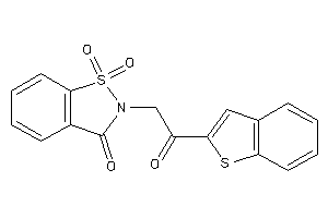 2-[2-(benzothiophen-2-yl)-2-keto-ethyl]-1,1-diketo-1,2-benzothiazol-3-one