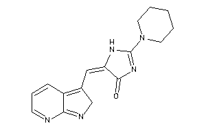 Image of 2-piperidino-5-(2H-pyrrolo[2,3-b]pyridin-3-ylmethylene)-2-imidazolin-4-one