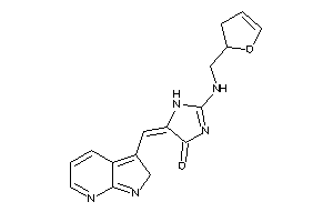 2-(2,3-dihydrofuran-2-ylmethylamino)-5-(2H-pyrrolo[2,3-b]pyridin-3-ylmethylene)-2-imidazolin-4-one