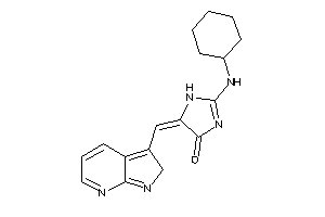 2-(cyclohexylamino)-5-(2H-pyrrolo[2,3-b]pyridin-3-ylmethylene)-2-imidazolin-4-one