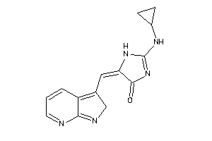 2-(cyclopropylamino)-5-(2H-pyrrolo[2,3-b]pyridin-3-ylmethylene)-2-imidazolin-4-one