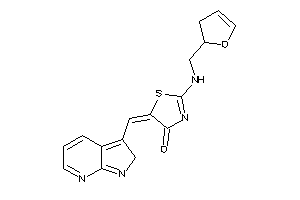 2-(2,3-dihydrofuran-2-ylmethylamino)-5-(2H-pyrrolo[2,3-b]pyridin-3-ylmethylene)-2-thiazolin-4-one