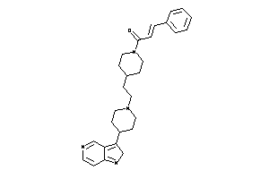 Image of 3-phenyl-1-[4-[2-[4-(2H-pyrrolo[3,2-c]pyridin-3-yl)piperidino]ethyl]piperidino]prop-2-en-1-one