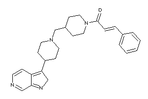 3-phenyl-1-[4-[[4-(2H-pyrrolo[2,3-c]pyridin-3-yl)piperidino]methyl]piperidino]prop-2-en-1-one
