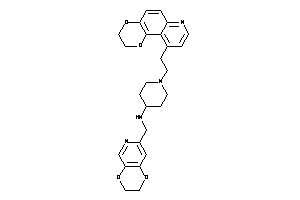 Image of 2,3-dihydro-[1,4]dioxino[2,3-c]pyridin-7-ylmethyl-[1-[2-(2,3-dihydro-[1,4]dioxino[2,3-f]quinolin-10-yl)ethyl]-4-piperidyl]amine