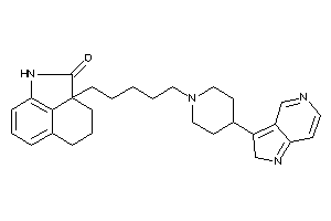 5-[4-(2H-pyrrolo[3,2-c]pyridin-3-yl)piperidino]pentylBLAHone