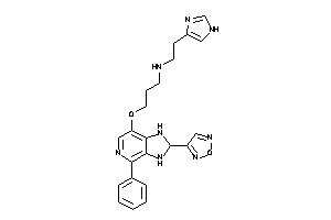 Image of 3-[(2-furazan-3-yl-4-phenyl-2,3-dihydro-1H-imidazo[4,5-c]pyridin-7-yl)oxy]propyl-[2-(1H-imidazol-4-yl)ethyl]amine