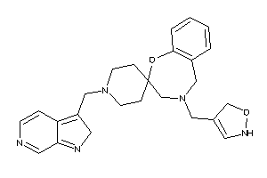 4-(3-isoxazolin-4-ylmethyl)-1'-(2H-pyrrolo[2,3-c]pyridin-3-ylmethyl)spiro[3,5-dihydro-1,4-benzoxazepine-2,4'-piperidine]