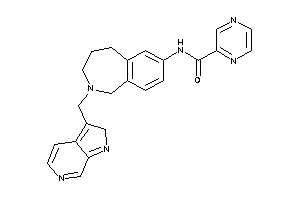 Image of N-[2-(2H-pyrrolo[2,3-c]pyridin-3-ylmethyl)-1,3,4,5-tetrahydro-2-benzazepin-7-yl]pyrazinamide