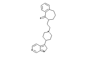 8-[2-[4-(2H-pyrrolo[2,3-c]pyridin-3-yl)piperidino]ethyl]-5,6,7,8-tetrahydrobenzocyclohepten-9-one