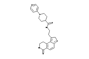 Image of N-[2-(6-keto-2,7,8,9-tetrahydropyrrolo[3,2-f]isoquinolin-1-yl)ethyl]-1-(4-pyridyl)isonipecotamide
