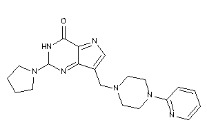 7-[[4-(2-pyridyl)piperazino]methyl]-2-pyrrolidino-2,3-dihydropyrrolo[3,2-d]pyrimidin-4-one